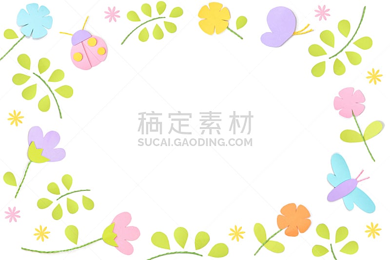边框,春天,圆形,白色背景,可爱的,背景分离,泰国,植物,蜻蜓,夏天