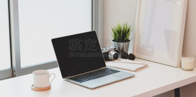 现代,笔记本电脑,工作场所,商务,空的,华贵,泰国,技术,地板,模板