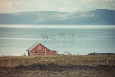 瓦登海.,地形,挪威,房屋,五只动物,白令海,水,水平画幅,无人,2015年