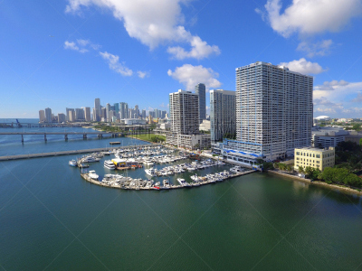 滨水市,迈阿密,航拍视角,威尼斯堤道大桥,比斯坎湾海湾,水,水平画幅,无人,半空中,无人机