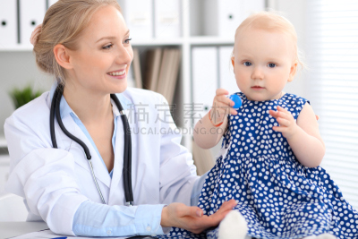 儿科医师,女孩,听诊器,婴儿,医科学生,制服,仅成年人,青年人