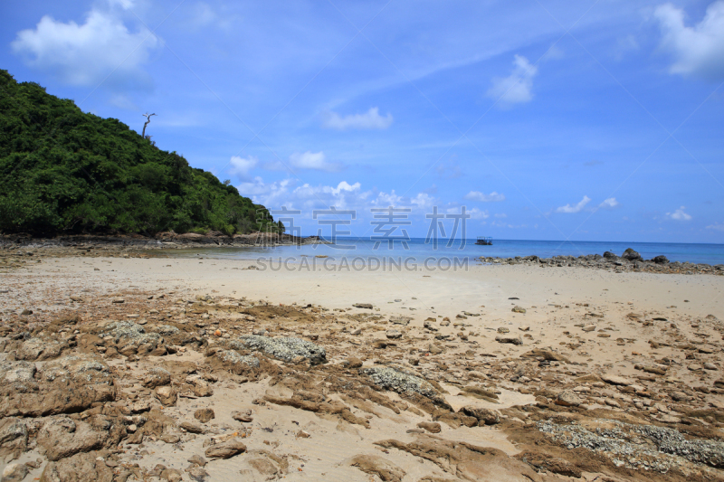 泰国,海洋,自然美,岛,地形,沙米岛,自然,水平画幅,沙子,无人