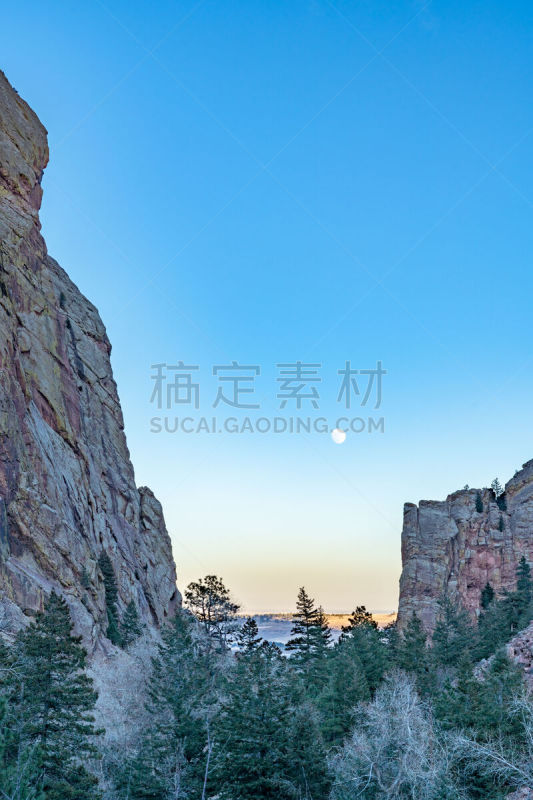 月球,峡谷,州立公园,在上面,彩色背景,公园,色彩鲜艳,烟雾,普特县,山脉