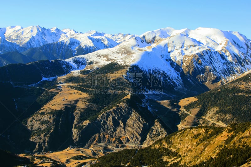 雪,山顶,有包装的,度假胜地,休闲活动,水平画幅,山,滑雪坡,旅行者