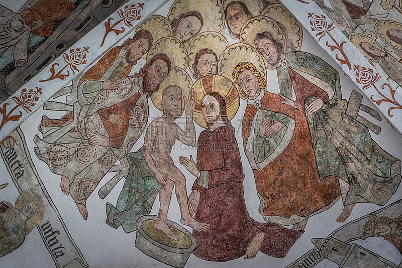 使徒,福音,图像,水平画幅,丹麦,赫尔辛格,中世纪时代
