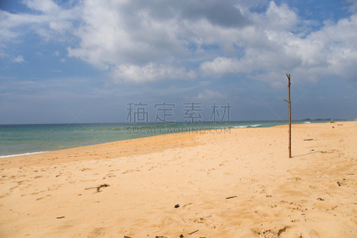 海滩,斯里兰卡,水,天空,水平画幅,云,沙子,无人,夏天,户外