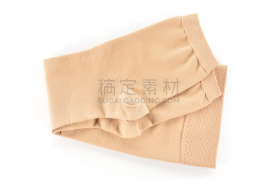 白色背景,健康保健,长袜,压力,静脉曲张,水平画幅,高膝袜,背景分离,影棚拍摄