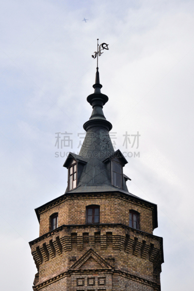 塔,顶部,基辅,垂直画幅,天空,古老的,科学,学校,高处,商业金融和工业