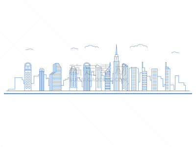 都市风景,平坦的,高雅,房地产,概念,城市生活,线条,线条画,轮廓,城市