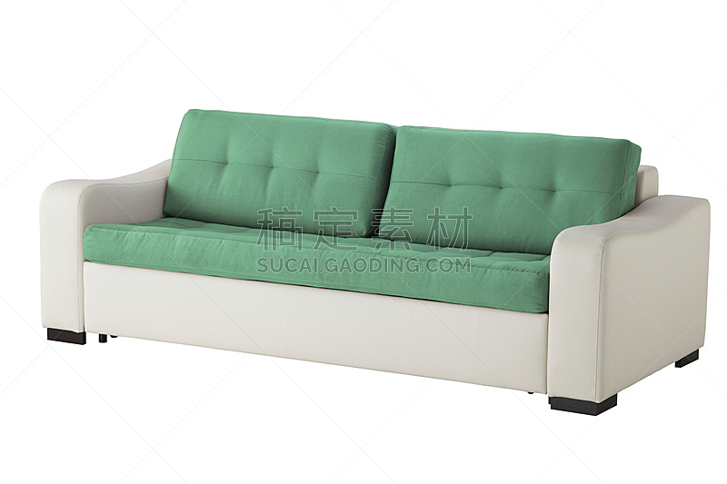 沙发,分离着色,白色,水平画幅,无人,装饰物,家具,华丽的,亚麻布,极简构图