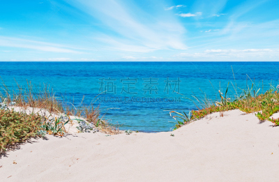 沙丘,撒丁岛,萨萨里,水,天空,水平画幅,沙子,无人,夏天,户外