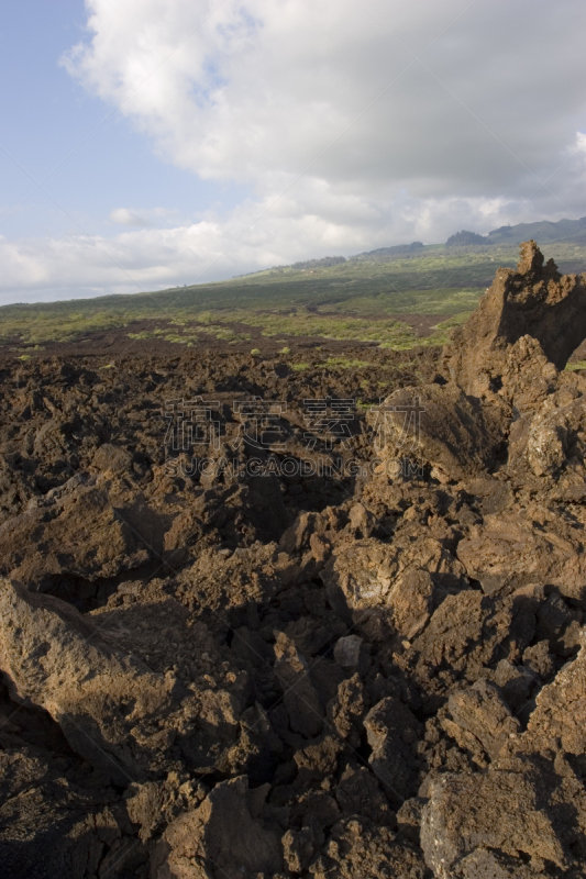 火山岩,熔岩,峡谷岛,哈雷卡拉火山口,基黑,垂直画幅,山,无人,户外,田地