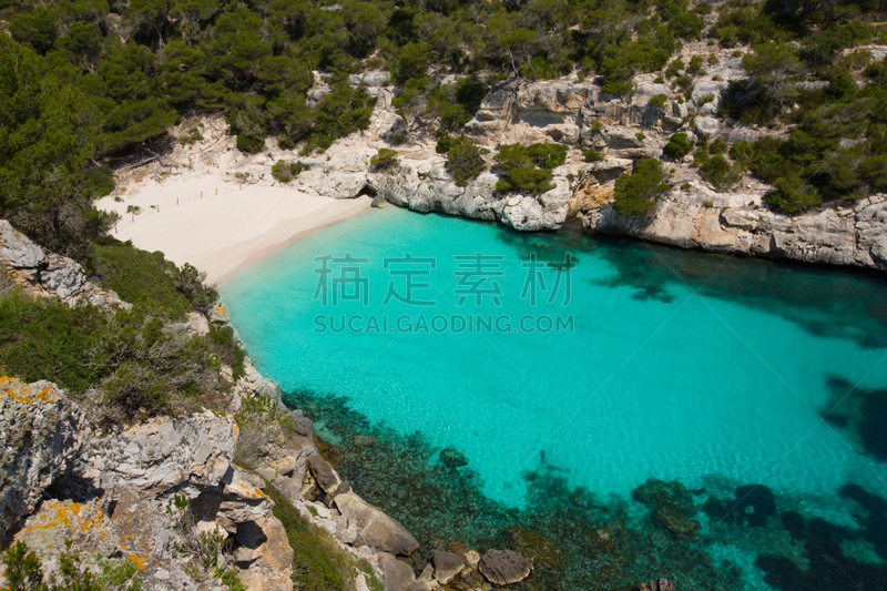 巴利阿里群岛,米诺卡,卡拉玛卡瑞,水,天空,水平画幅,无人,夏天,户外,海滩