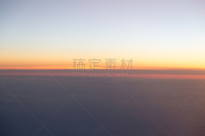 飞机,摄像机拍摄角度,思盖顿,哈萨克斯坦,两翼昆虫,红色,在上面,风景,图像,日落林荫大道