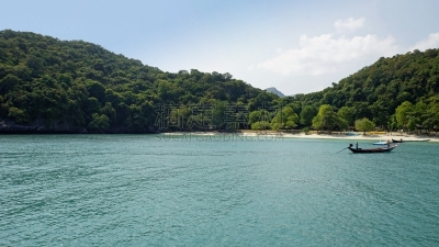 泰国,热带气候,船,著名景点,绿松石色,岩石,夏天,户外,天空,花岗岩