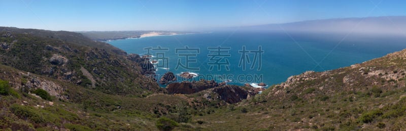 罗卡角,海滩,新特拉,水,天空,水平画幅,无人,蓝色,全景,户外