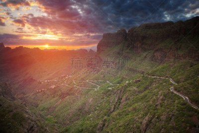 Anaga mountain in Tenerife, Spain, Europe