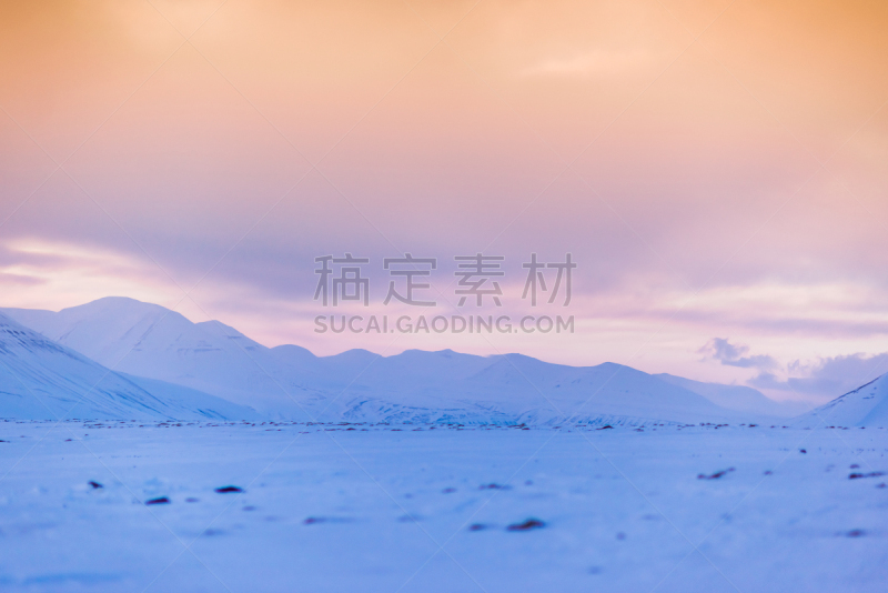 朗伊尔城,斯匹兹卑尔根,斯瓦尔巴德群岛,冬天,山,自然,挪威,雪山,两极气候,南极洲