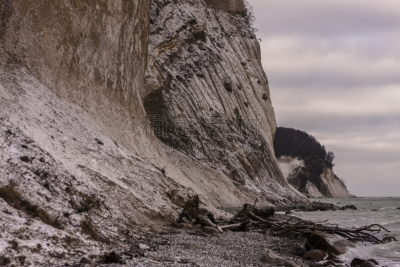 雪,海滩,德国北海地区,梅克伦堡前波莫瑞州,云,户外,white cliffs,自然,季节,风景