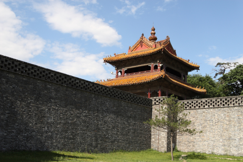 亭台楼阁,建筑,沈阳,故宫,天空,水平画幅,无人,巨大的,云景预览效果