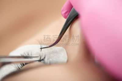 特写,动作,美,人造的,彩妆,水平画幅,spa美容,白人,人的眼睛,睫毛