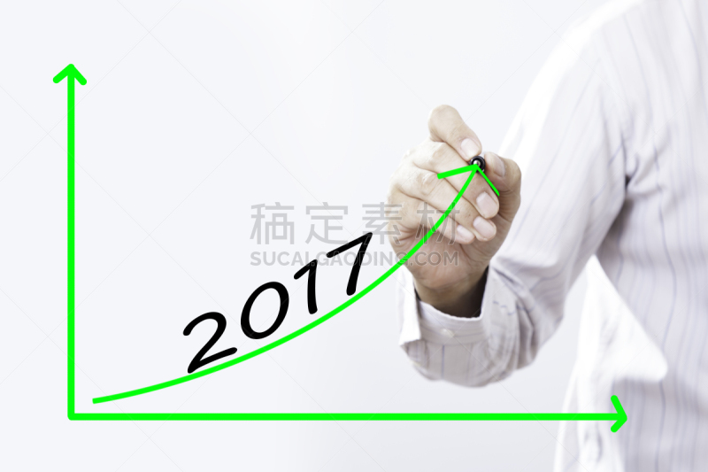 商务,红色,图表,2017年,透明擦写板,距离标记,男商人,经济,新的,水平画幅