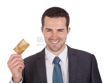 拿着,信用卡,男商人,影像转移,背景分离,仅男人,仅一个男人,顾客,想法,股市和交易所