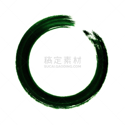 边框,圆形,绿色,白色背景,分离着色,笔触,绘画插图,留白,艺术