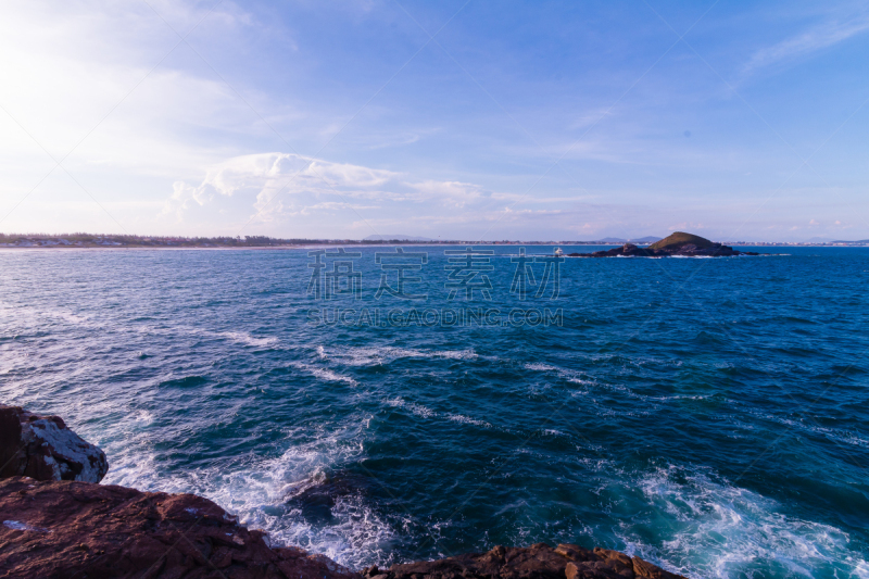 海滩,热带气候,云,黄昏,海岸线,波浪,植物,巴西,休闲活动,夏天