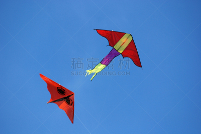 风筝,色彩鲜艳,天空,公园,风,休闲活动,水平画幅,无人,户外,云景