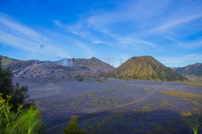 山,火山,婆罗摩火山,塞梅鲁火山,bromo-tengger-semeru national park,东爪哇,天空,公园,水平画幅,火山地形