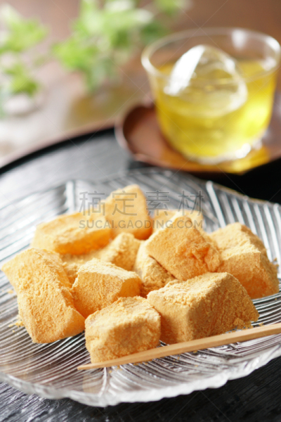 蕨饼,饺子,日本,淀粉,欧洲蕨,传统,日本点心,垂直画幅,食品