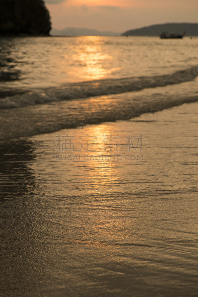 海滩,垂直画幅,水,天空,美,沙子,无人,早晨,曙暮光,夏天