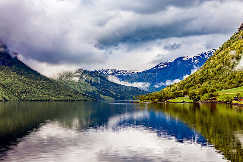 湖,自然,挪威,自然美,斯塔万格,盖伦格峡湾,杰兰格,水,天空