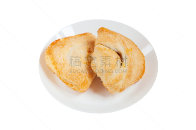 精神振作,白色背景,英式小面包,现代摇滚乐,软酱,薄饼,小甜面包,水平画幅,膳食,熟食店