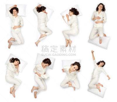 二件式睡衣,注视镜头,自然美,仅一个女孩,夜晚,早晨,健康,家具,疲劳的,长发