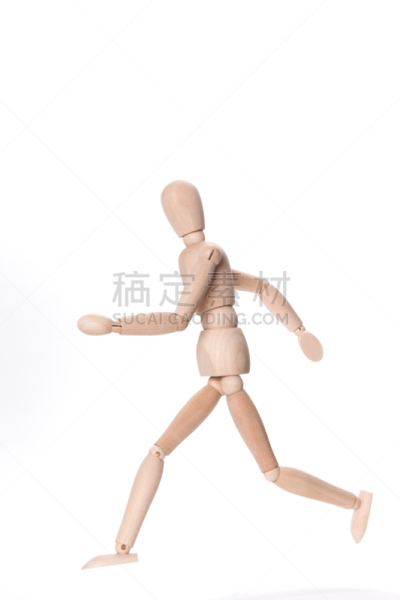 运动,娃娃,人体活动模型,垂直画幅,体育比赛,短跑,木制,人体,运动员,工作室