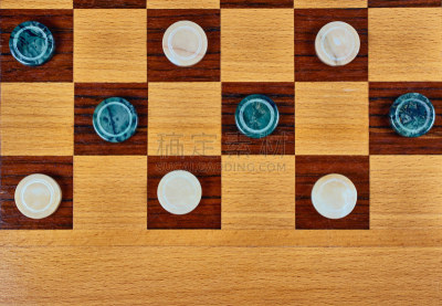 半贵重宝石,西洋跳棋,组物体,白色,绿色,褐色,石材,木制,格子图案,部分