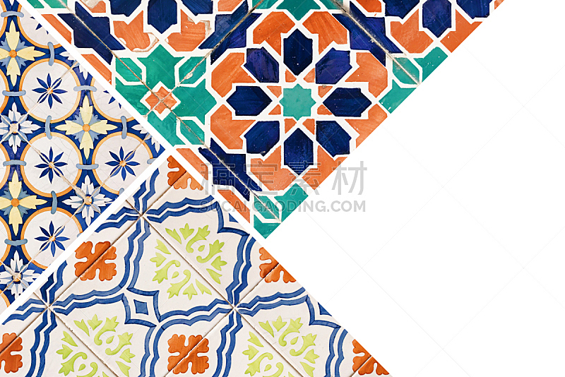 Collage of portuguese tiles