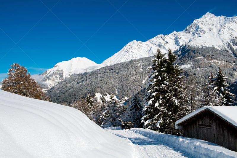 勃朗峰,冬天,水平画幅,雪,无人,户外,霞慕尼,白色,高处,上萨瓦