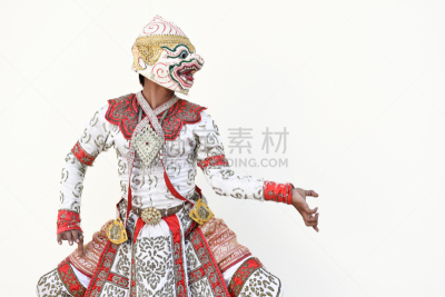 戏剧表演,佛诞面具,艺术家,艺术,水平画幅,古老的,珠宝,夏天,泰国,性能组