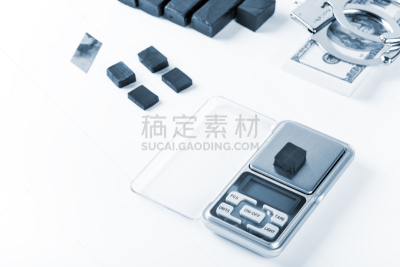 动物的鳞,数字化显示,块状,蓝色,白色背景,在上面,肉碎,剃刀,秤,刀刃
