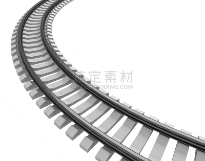 绘画插图,铁轨轨道,分离着色,水平画幅,交通,货运,钢铁,方向,工业,商业金融和工业