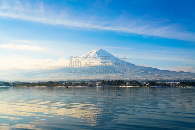 河口湖,富士山,看风景,富士河口湖,自然,天空,旅游目的地,水平画幅,雪,无人