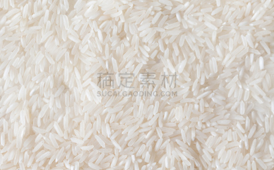 白米,谷物,长的,水平画幅,米,长粒米,无人,生食,白色背景,淀粉粒