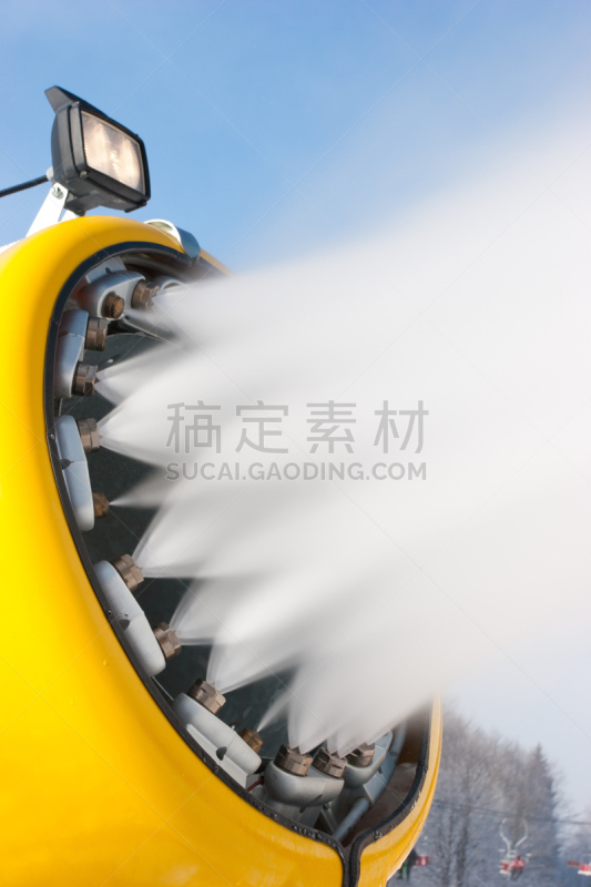 雪,制造机器,自然,垂直画幅,人造的,炮,碾碎了的,机器,设备用品