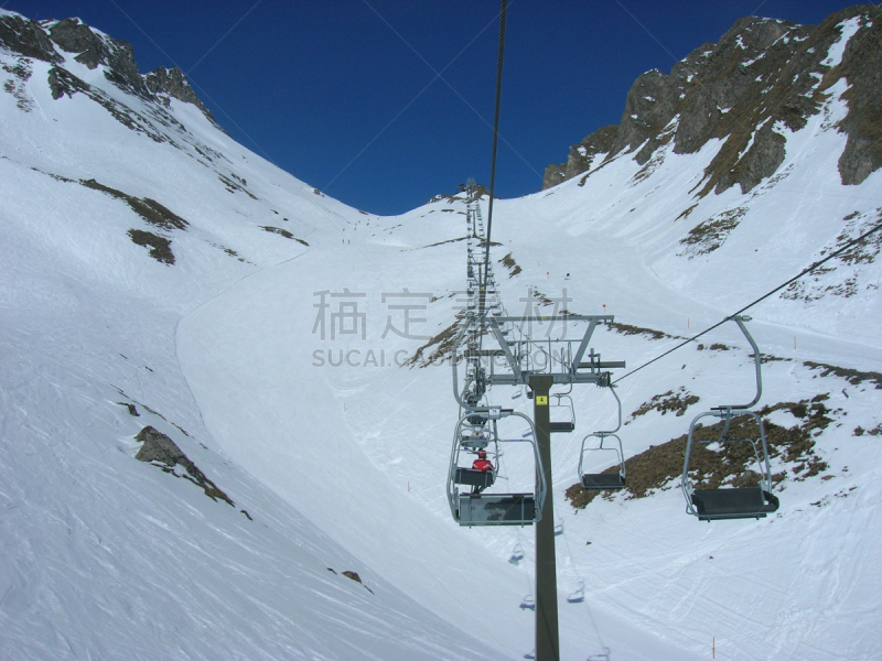 雪,冬天,地形,滑雪缆车,天空,巴德加斯坦,水平画幅,山,椅子,滑雪坡