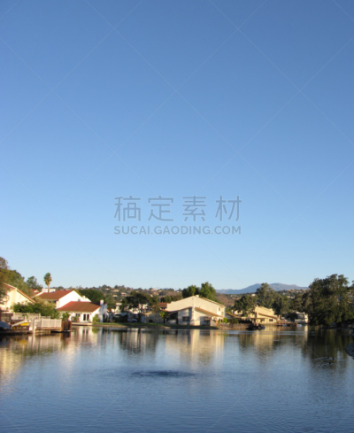 加利福尼亚,自然,垂直画幅,水,天空,留白,无人,蓝色,户外
