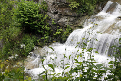 瀑布,沃尔夫河,莱奇沃思州立公园,育空地区,水,水平画幅,无人,偏远的,户外,石头