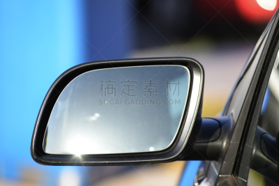 留白,空的,背面视角,侧面视角,汽车,镜子,个人随身用品,机动车背后视角,汽车视镜,水平画幅
